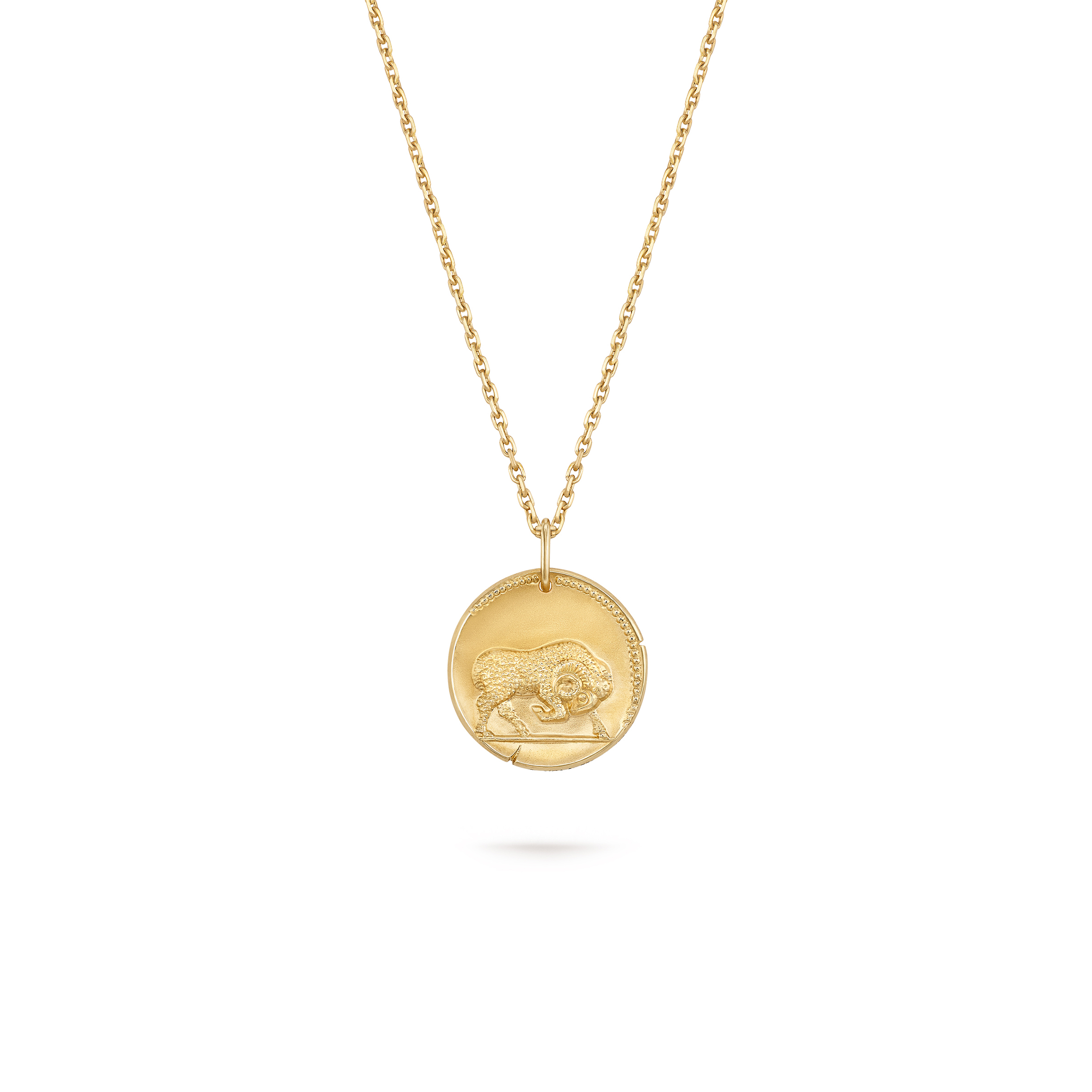 V*N CL*F arpels zodiaque medal arietis (aries) - yellow gold  vcarp7sq00